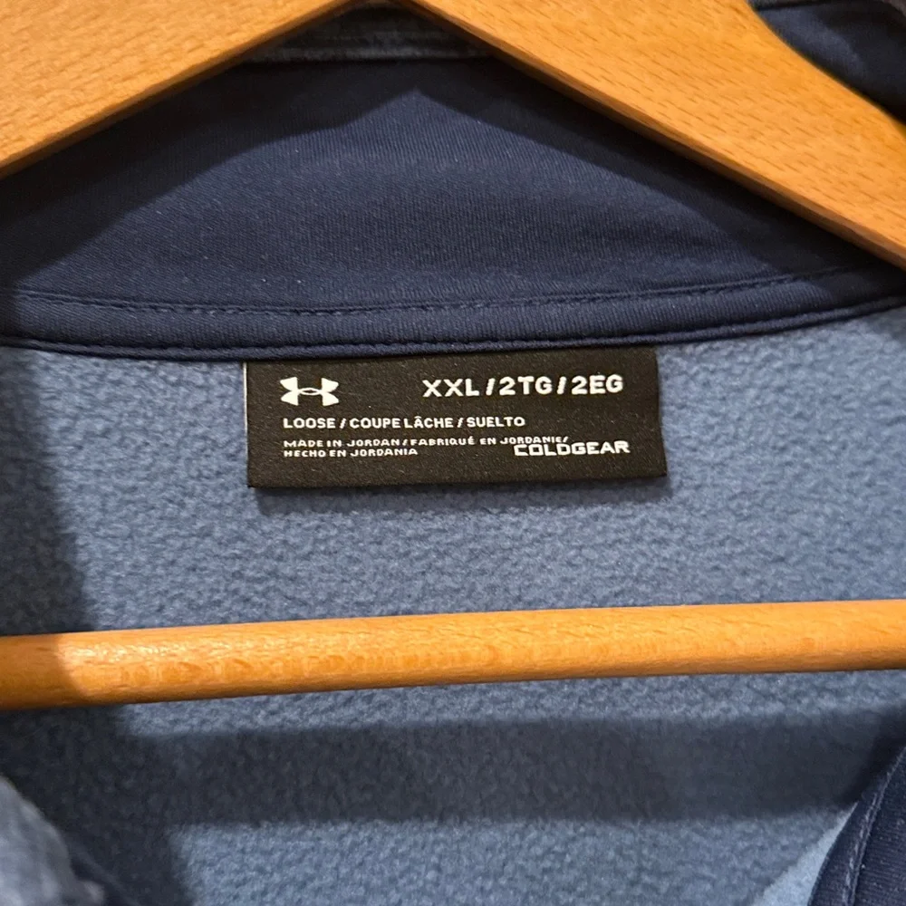 Under Armour Men’s Navy Heather Quarter-Zip‎ Top Size XXL